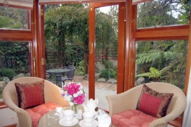 Ambrosia Suite View out French Doors